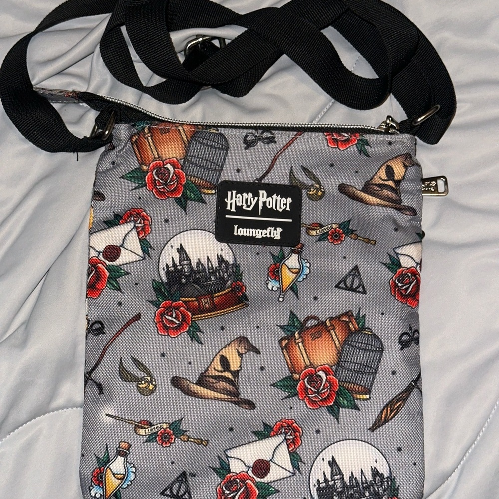 Loungefly Harry Potter Gray Crossbody Bag
